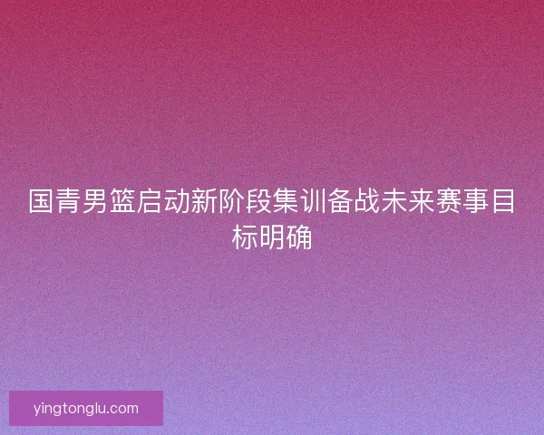 国青男篮启动新阶段集训备战未来赛事目标明确 国青男篮启动新阶段集训备战未来赛事目标明确